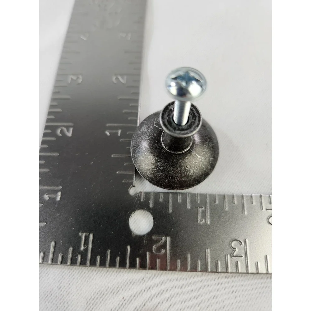 13 IKEA HEMNES ? Drawer Knobs Pull Handles with screws Large HEAVY Blk Silver